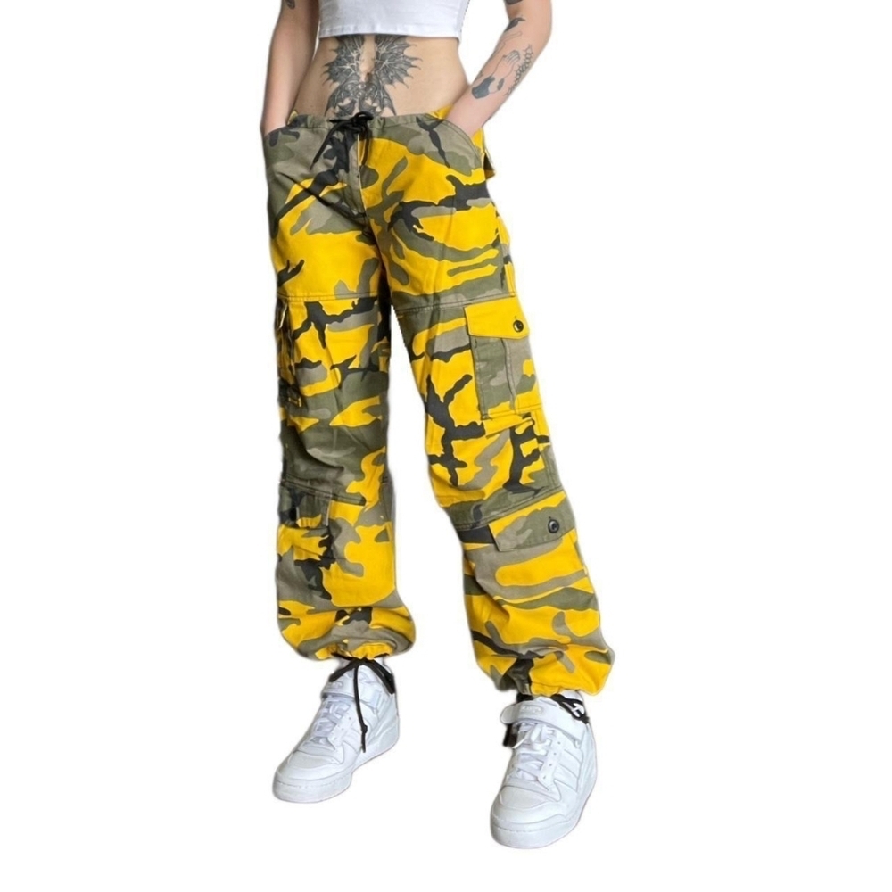 Rothco Camoflauge Pants Pockets Ties Paratrooper Fatigues Cargo Parachute